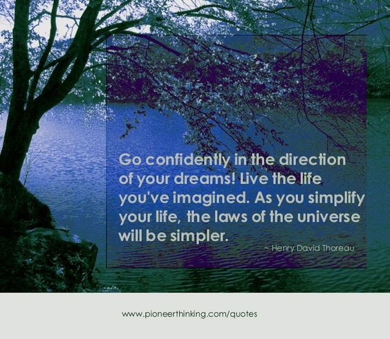 Go Confidently - Henry David Thoreau