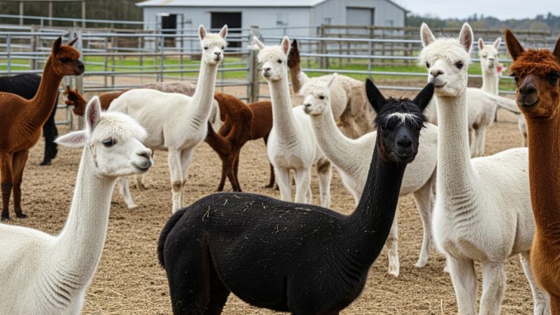 Different Types of Wool from Alpaca Farming