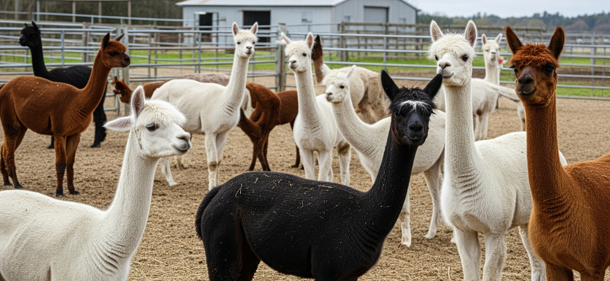 Different Types of Wool from Alpaca Farming