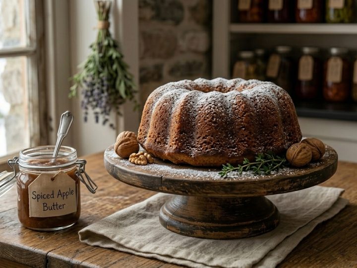 Traditional Slow-Cooked Apple Butter Cake