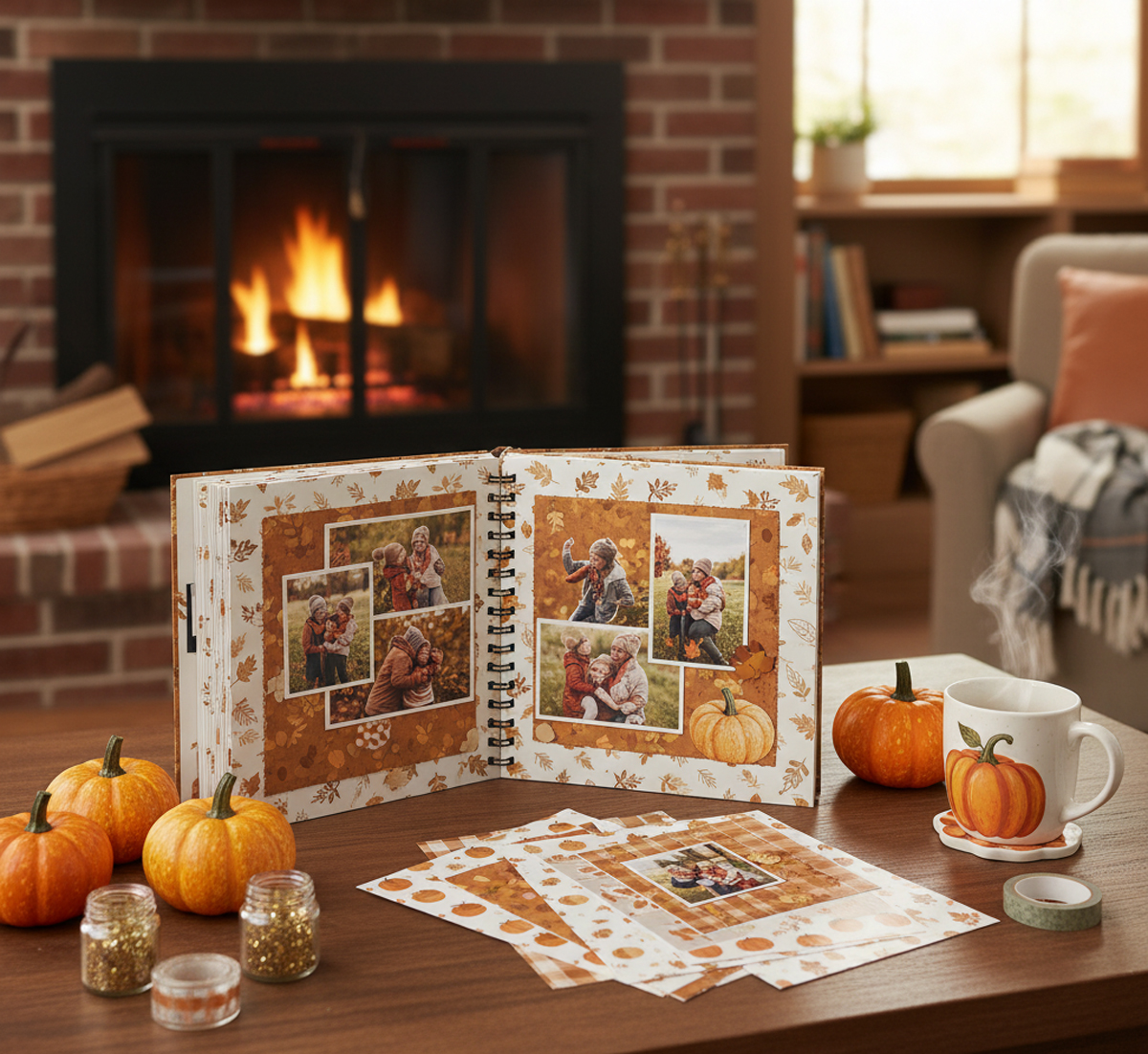 Autumn Leaves Scrapbooking