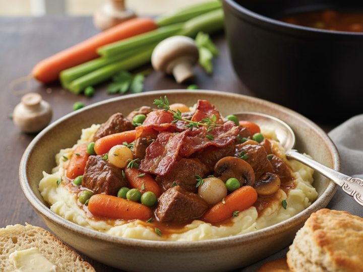 Warming Beef Stew for a Chilly Night: A Slow Cooker Recipe
