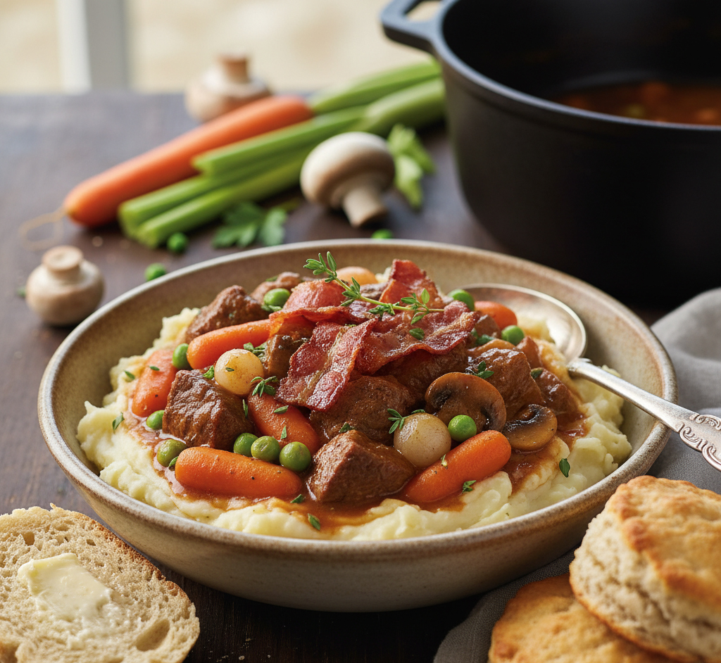 Warming Beef Stew for a Chilly Night: A Slow Cooker Recipe