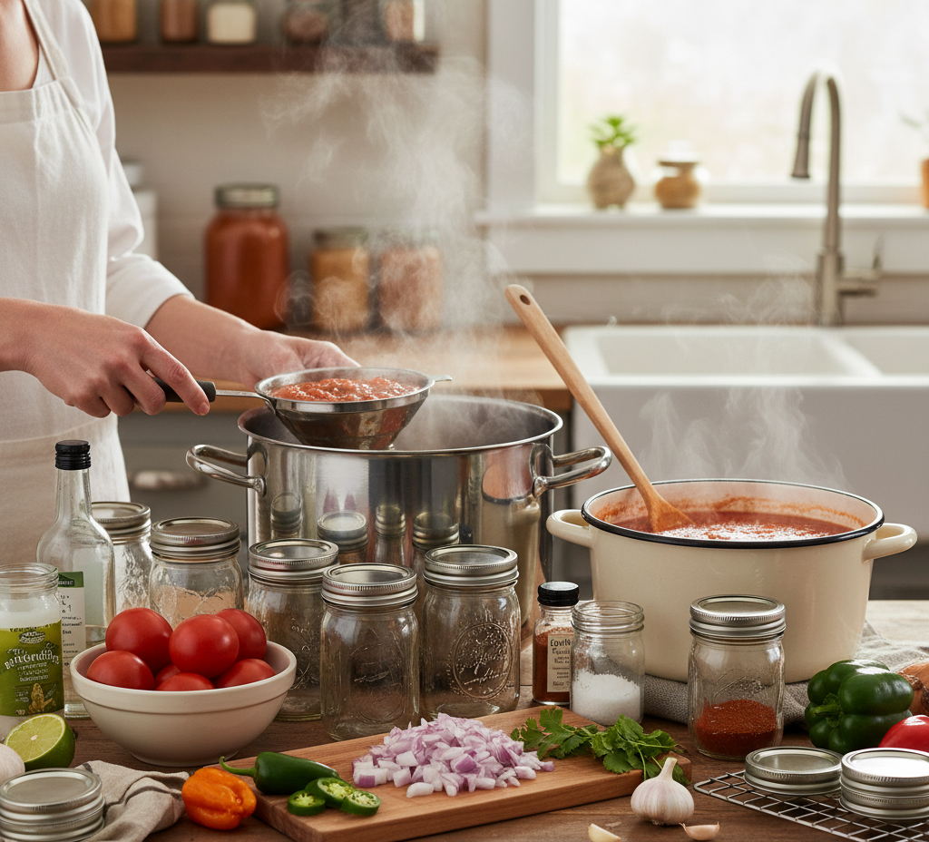 Recipes for Canning Hot and Mild Salsa