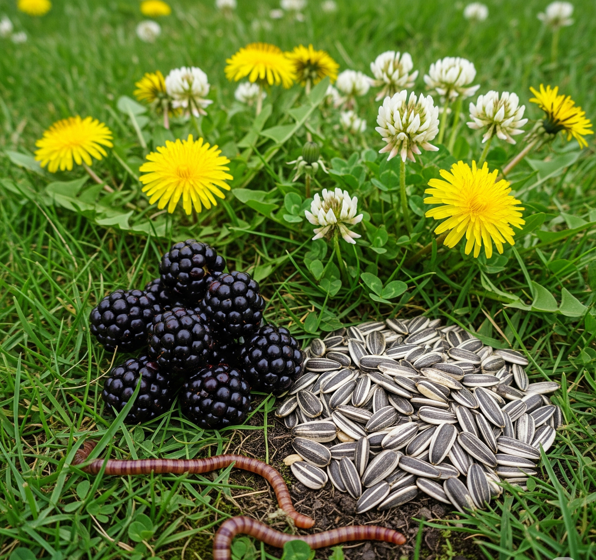 Foraging Foods for Turkeys, Chickens, Ducks and Geese