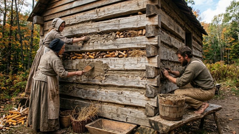 Chinking Logs: How Pioneers Weatherproofed Their Cabins