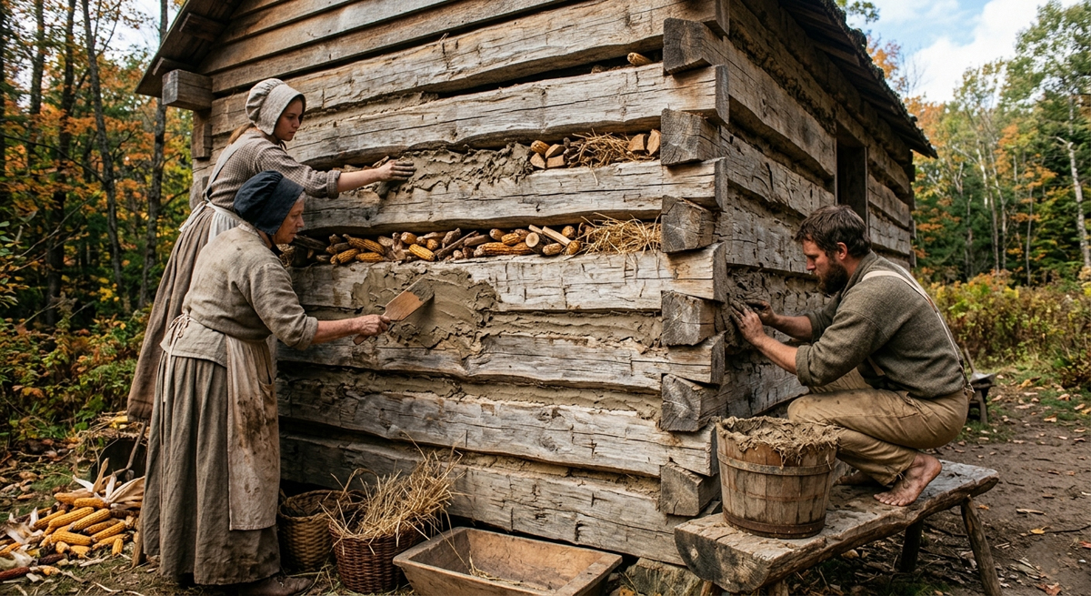 Chinking Logs: How Pioneers Weatherproofed Their Cabins