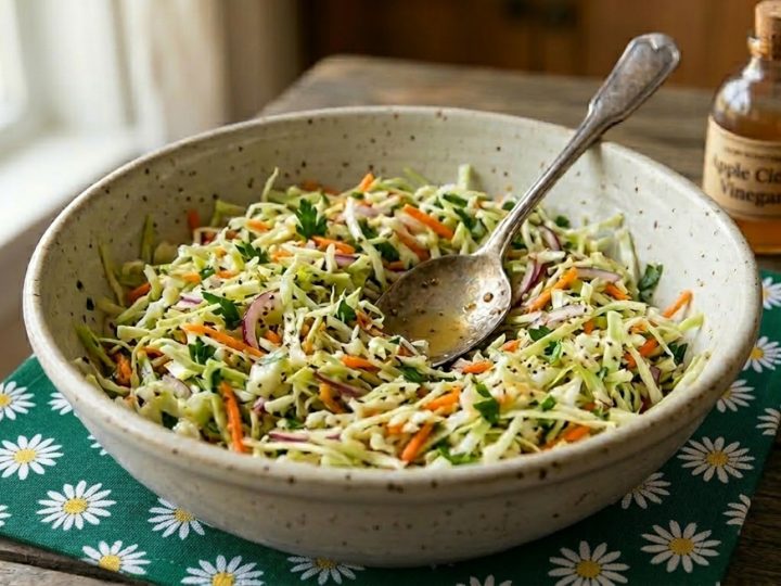 Crisp Garden Slaw with Apple Cider Vinaigrette
