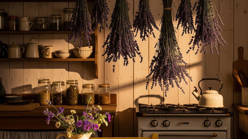 Drying Lavender