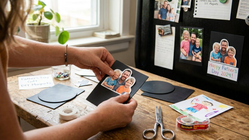 Father’s Day Magnetic Photo Gift Idea