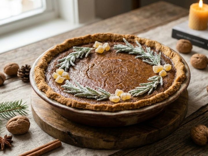Old-Fashioned Gingerbread Custard Pie