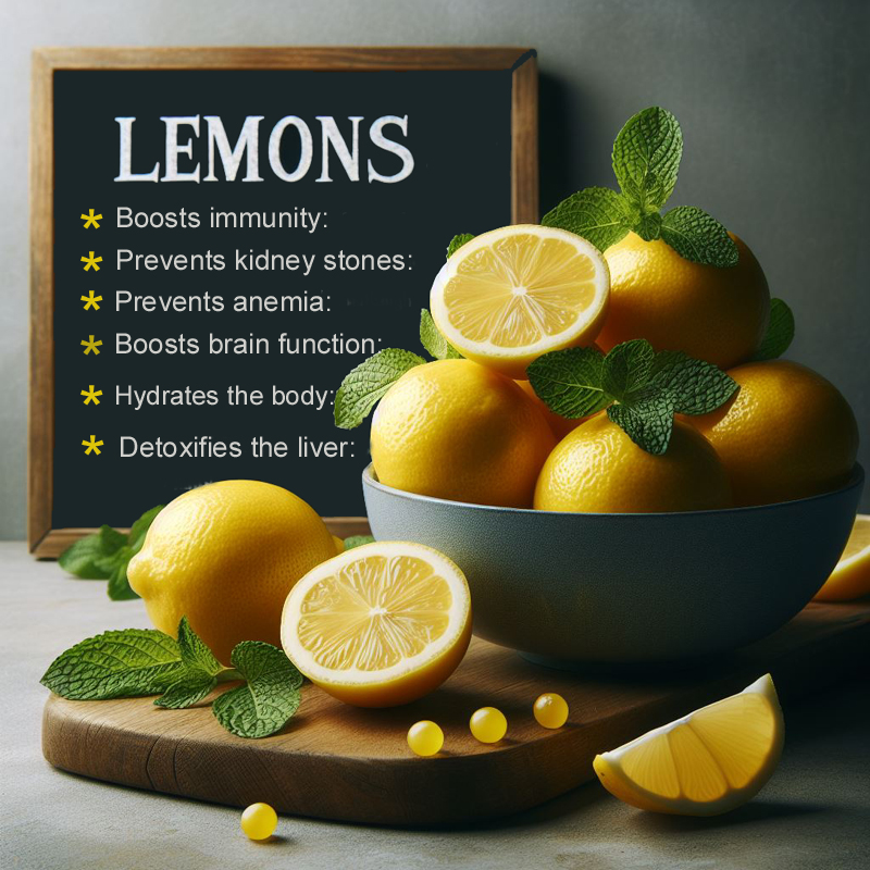 Health Benefits of Lemons