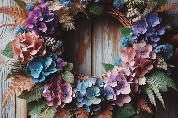 Make a Stunning Dried Hydrangea Wreath