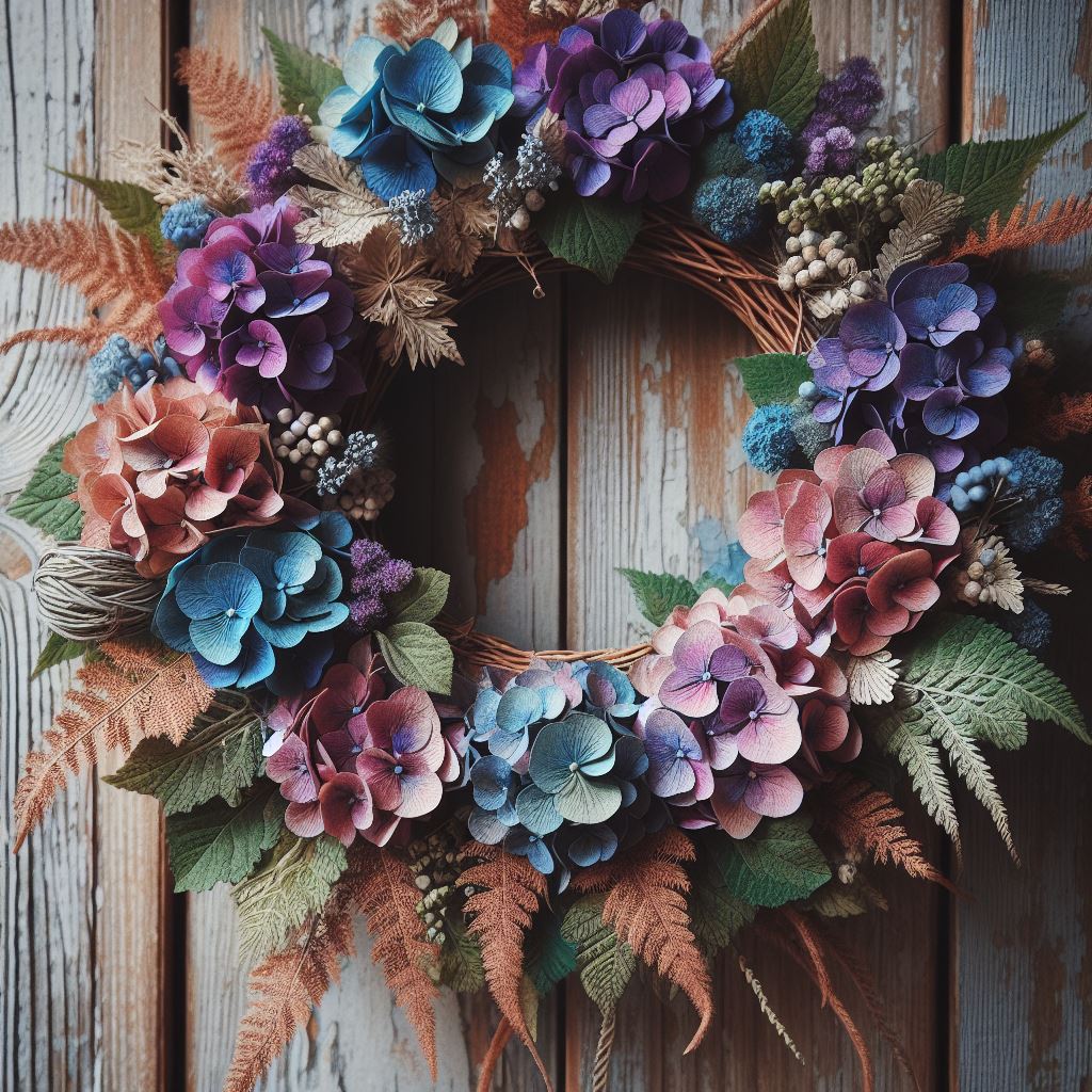 Make a Stunning Dried Hydrangea Wreath