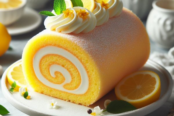 Make a Delicious Lemon Cake Roll for a Fancy Dessert