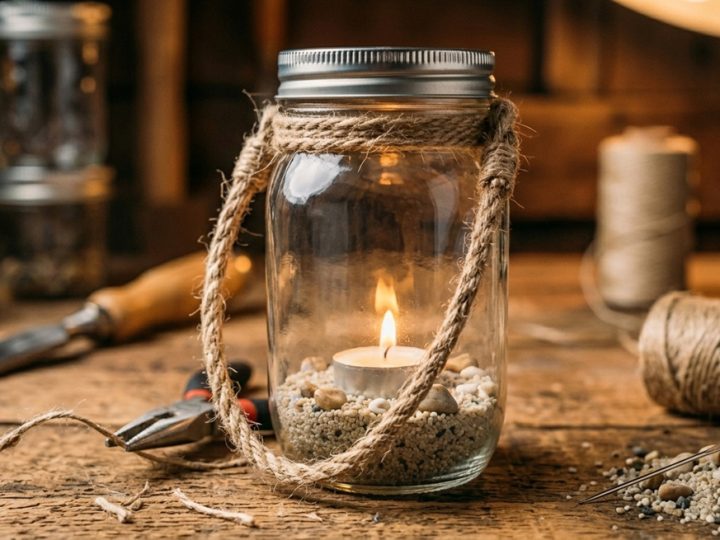Mason Jar Summer Lantern