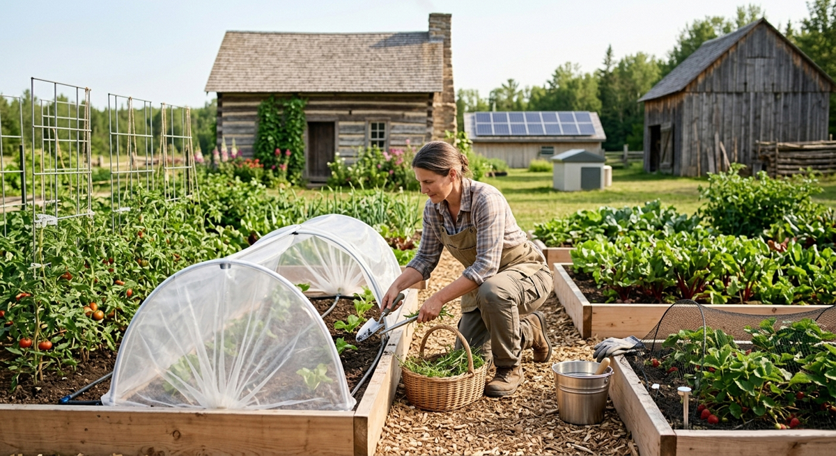 Tending the May Vegetable Garden