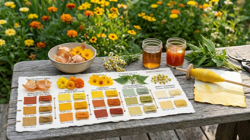 Creating Natural Dyes from Your Summer Garden