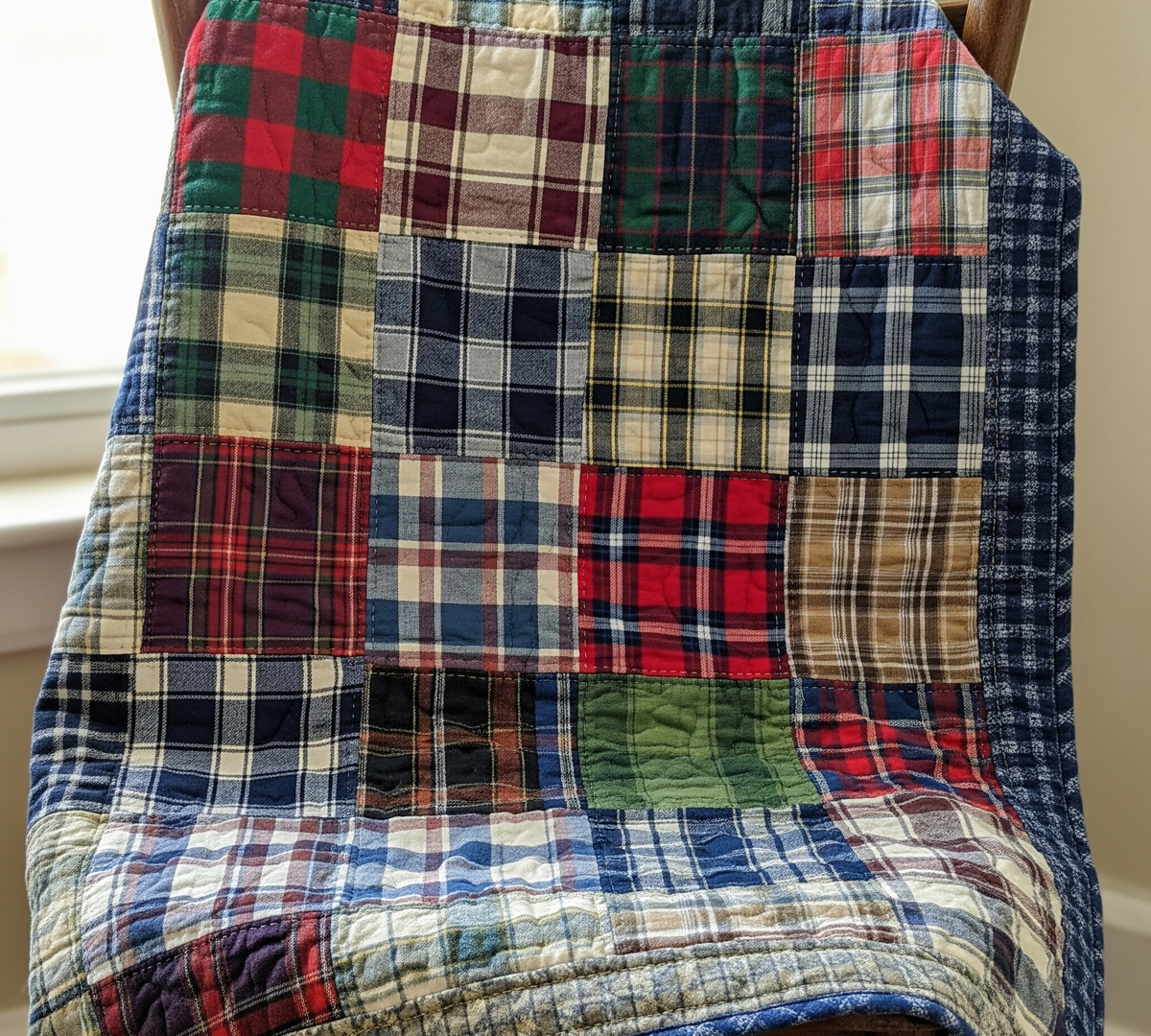 Making a Quilt with Men’s Flannel Shirts