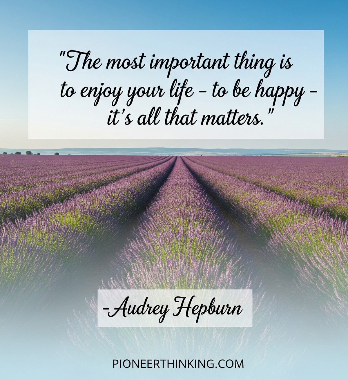 Be Happy – Audrey Hepburn