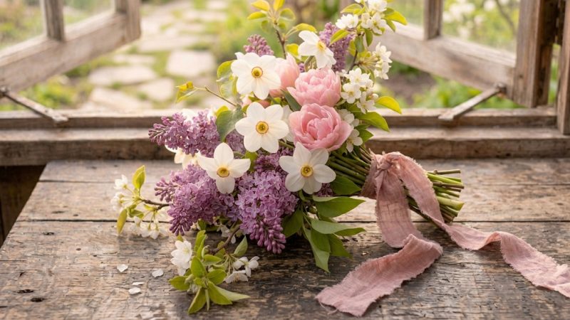 Spring Garden Flowers for The Wedding