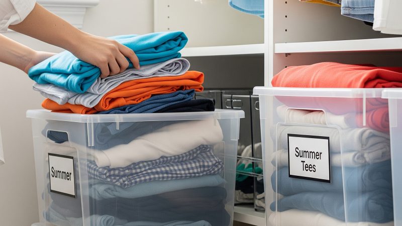 Tips to Store and Organize Your Family’s Summer Clothes for The Winter