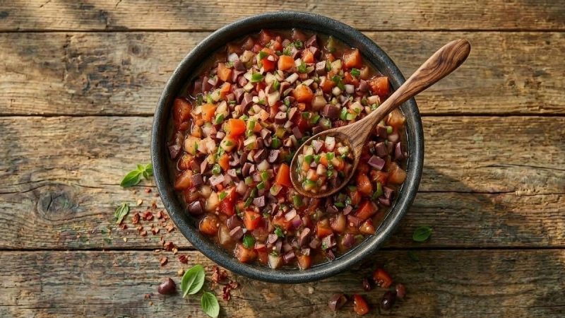 Sun-Ripened Tomato and Kalamata Relish