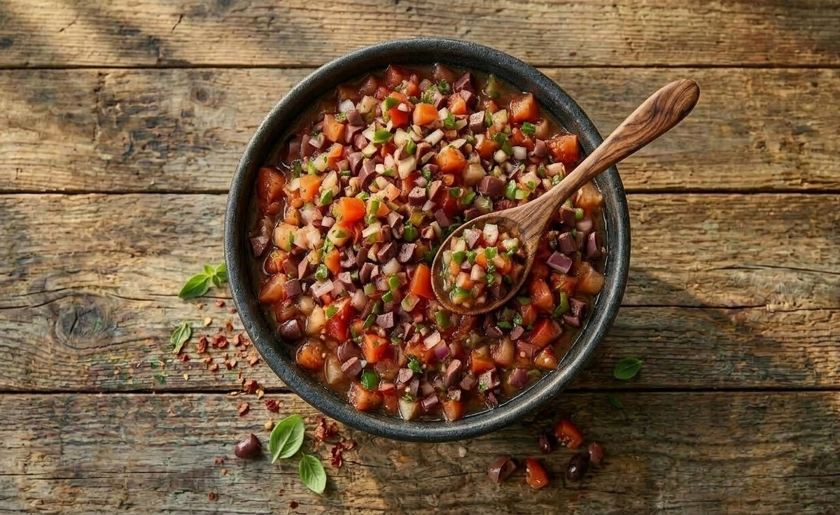 Sun-Ripened Tomato and Kalamata Relish