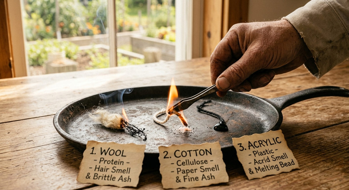 Natural Fibers: The Pioneer Burn Test