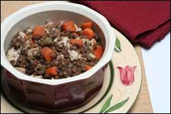 A Hearty Winter Dinner: Lentils and Turkey