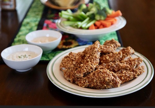 Almond Crusted Baked Chicken Tender