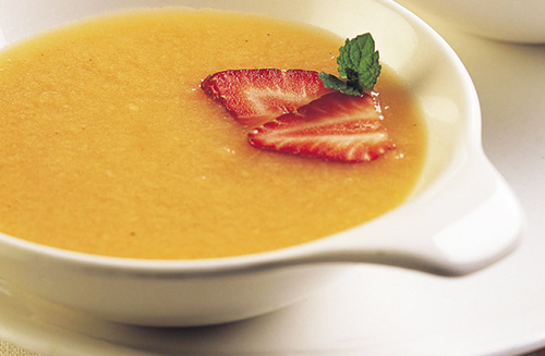 Chilled Cantaloupe Soup with Mint"