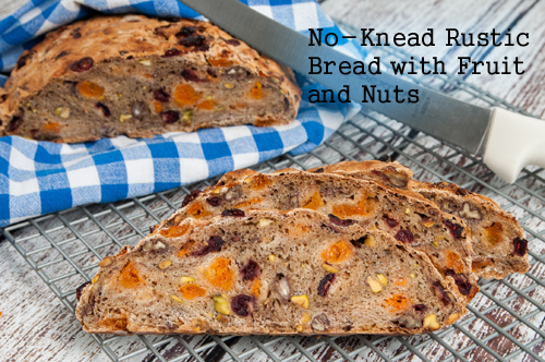 No-Knead Rustic Bread with Fruit and Nuts