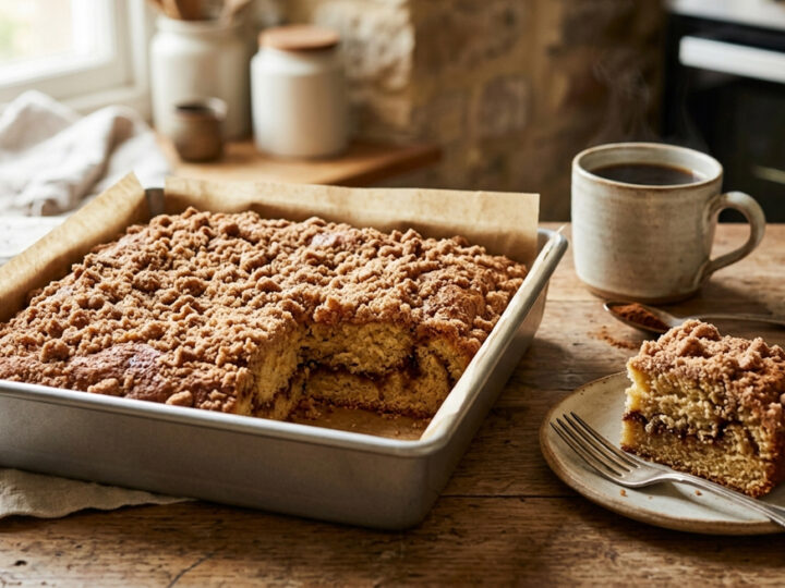 Country Coffee Cake with Cinnamon and Sugar