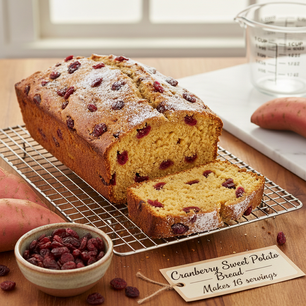 Cranberry Sweet Potato Bread – The Perfect Holiday Gift