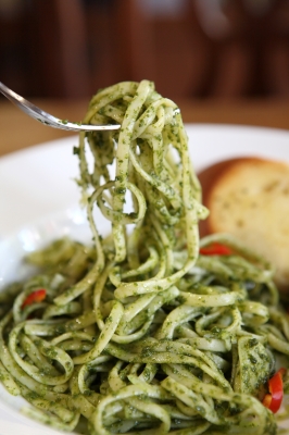 Homemade Green Mediterranean Pasta
