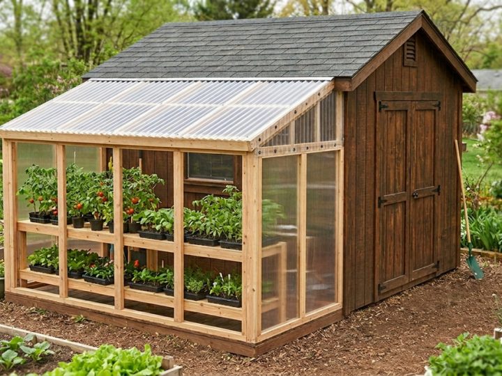Modify Your Wooden Garden Shed to Make Greenhouses