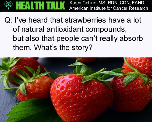 Can People Absorb Natural Antioxidant Compounds from Strawberries