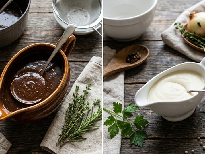 Quick Brown Sauce & White Sauce Recipes