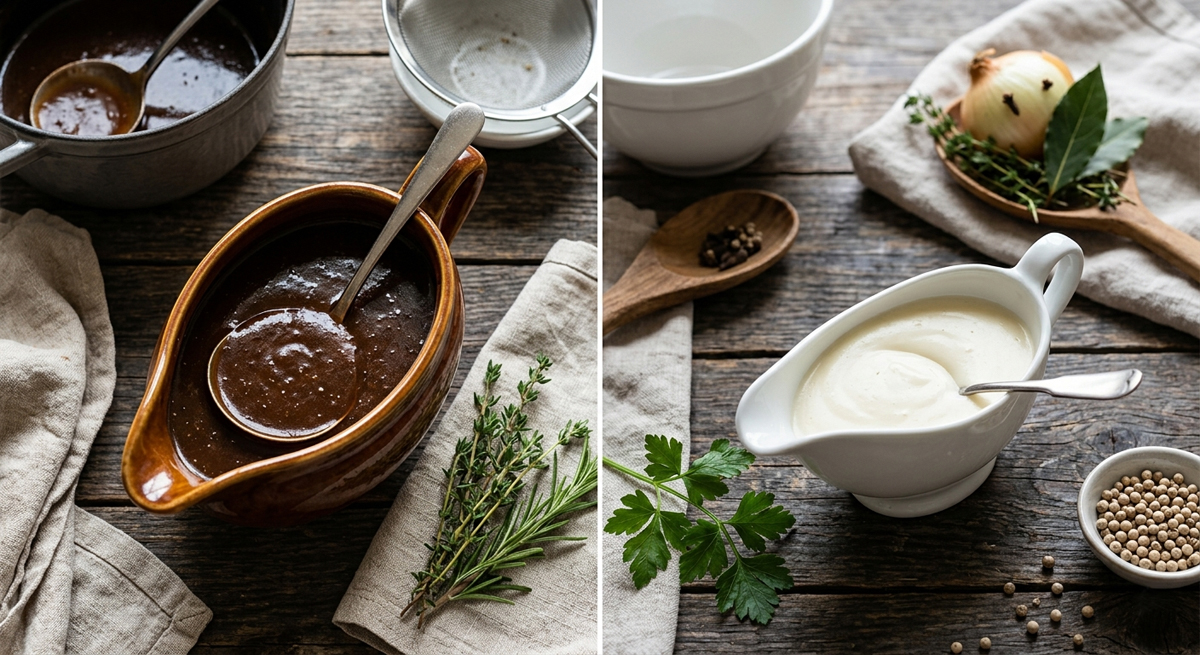 Quick Brown Sauce & White Sauce Recipes