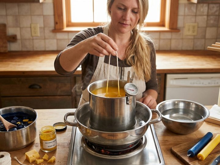 Making Hand Dipped Candles