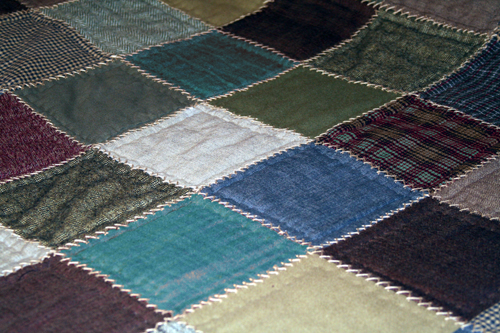 Making a Quilt with Men's Flannel Shirts