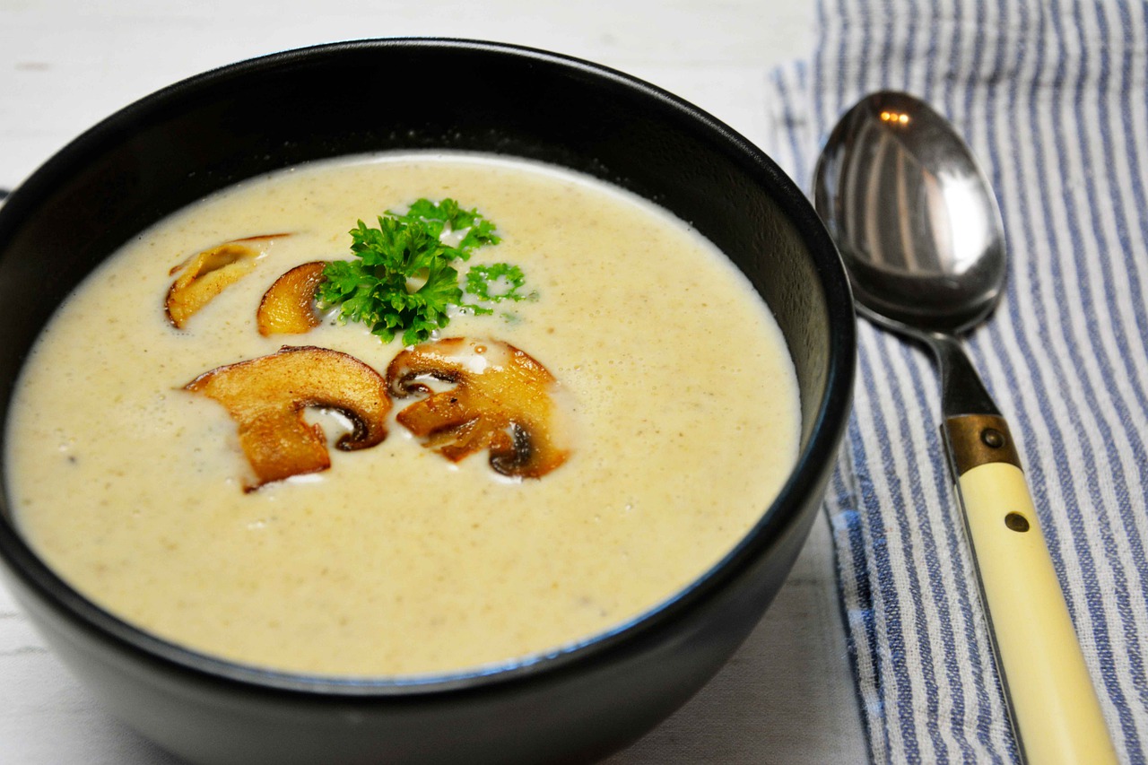 Mouth Watering Mushroom Soup