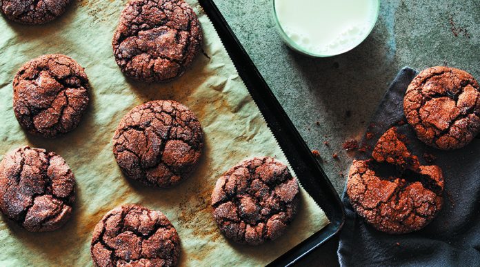 Gluten-Free Crackled Chocolate Cookies