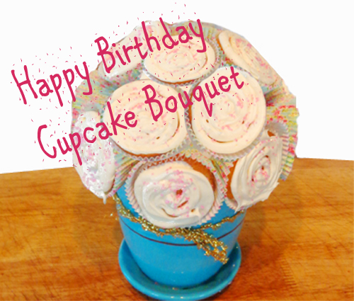 Cupcake Birthday Bouquet