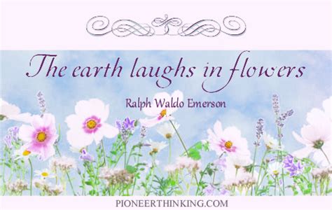 Earth Laughs  – Ralph Waldo Emerson