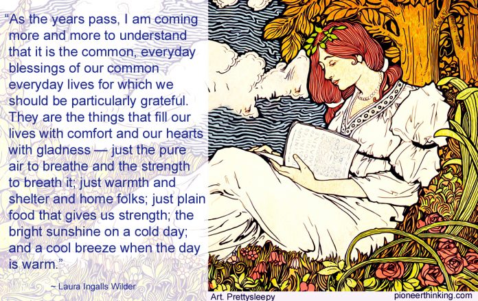 Everyday Blessings - Laura Ingalls Wilder