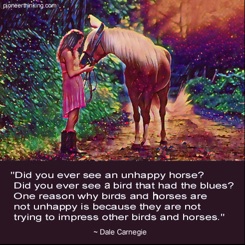 Did You Ever See an Unhappy Horse – Dale Carnegie