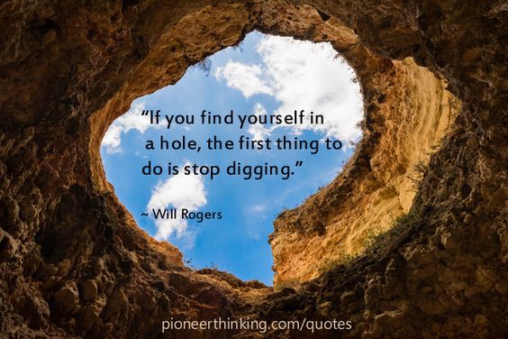 In a Hole - Will Rogers