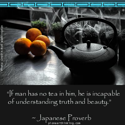 No Tea – Japanese Proverb